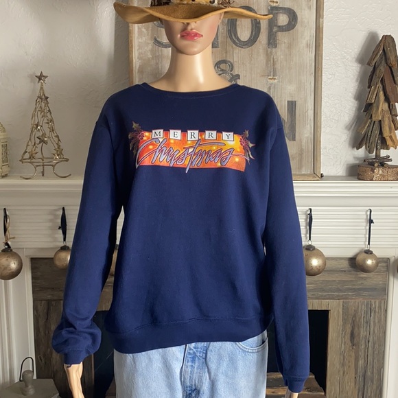 Vintage Merry Christmas Sweatshirt - Picture 3 of 4